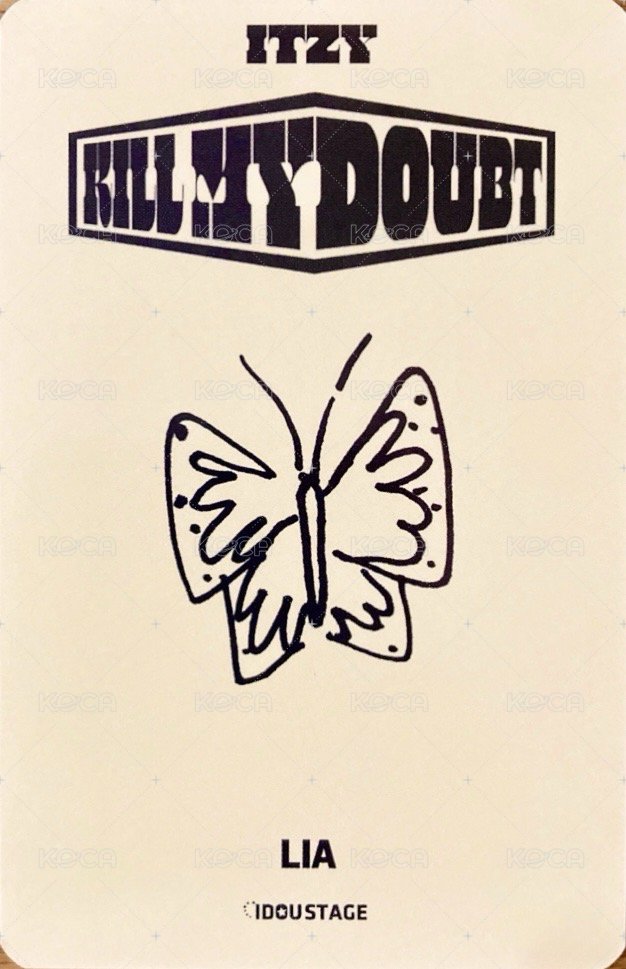 KILL MY DOUBT 愛豆驛站 1.0 簽售卡  背面