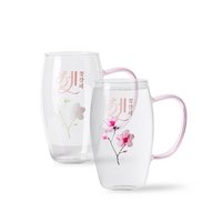 꽃갈피 셋 玻璃杯 Changing Glass Cup 