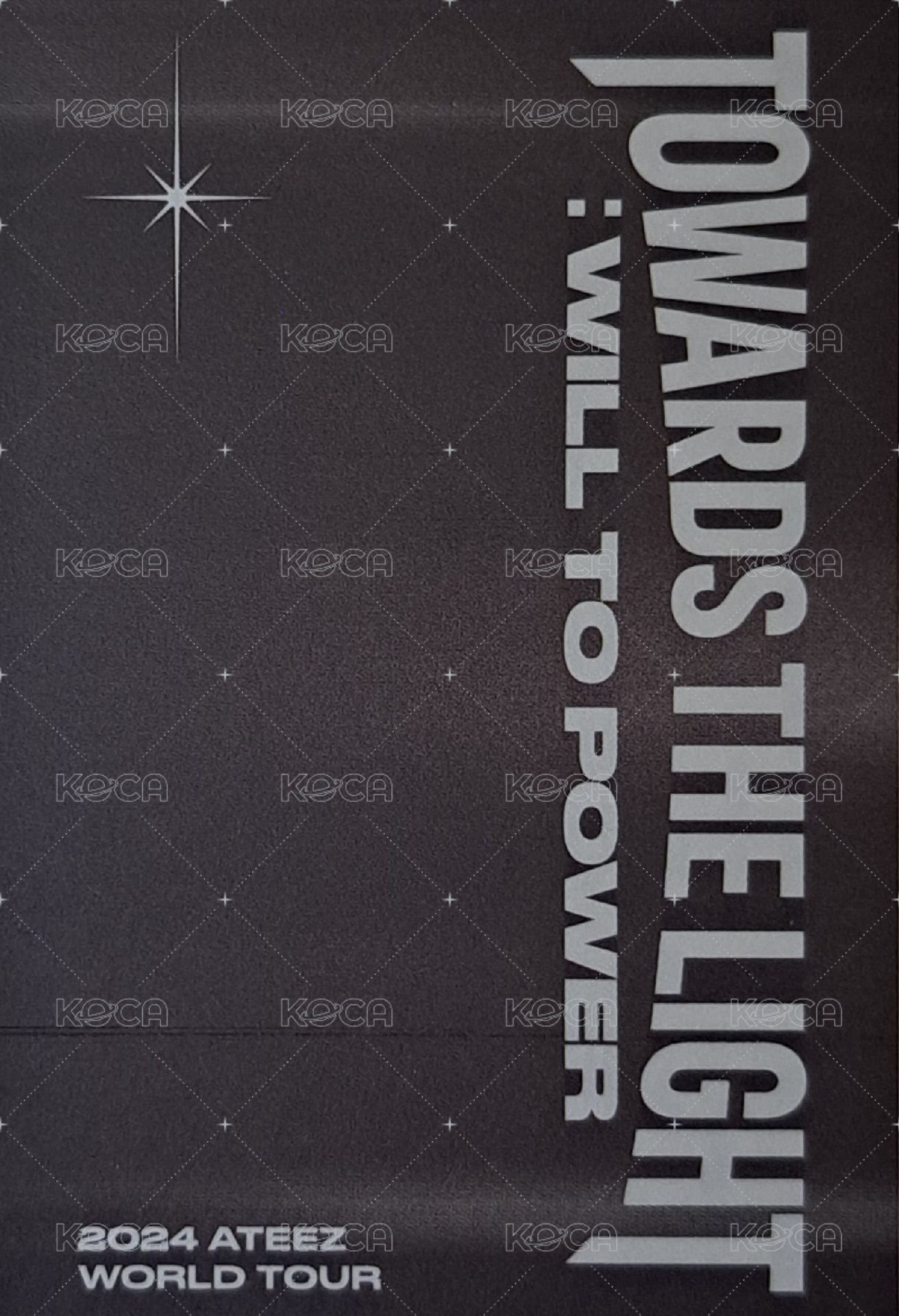 TOWARDS THE LIGHT : WILL TO POWER 周邊卡 2024 Photocard Pack 背面