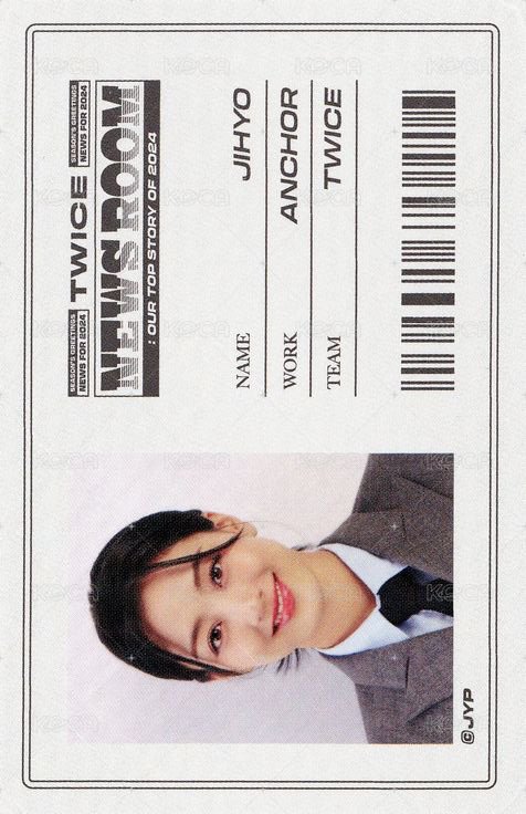 TWICE SEASON’S GREETINGS 2024 年曆卡  背面