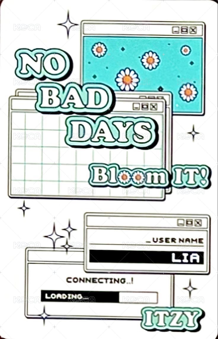 NO BAD DAYS 周邊卡 四月 背面