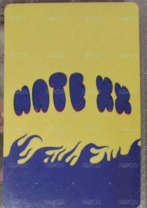 HATE XX 專輯卡 LIKE ver. 背面