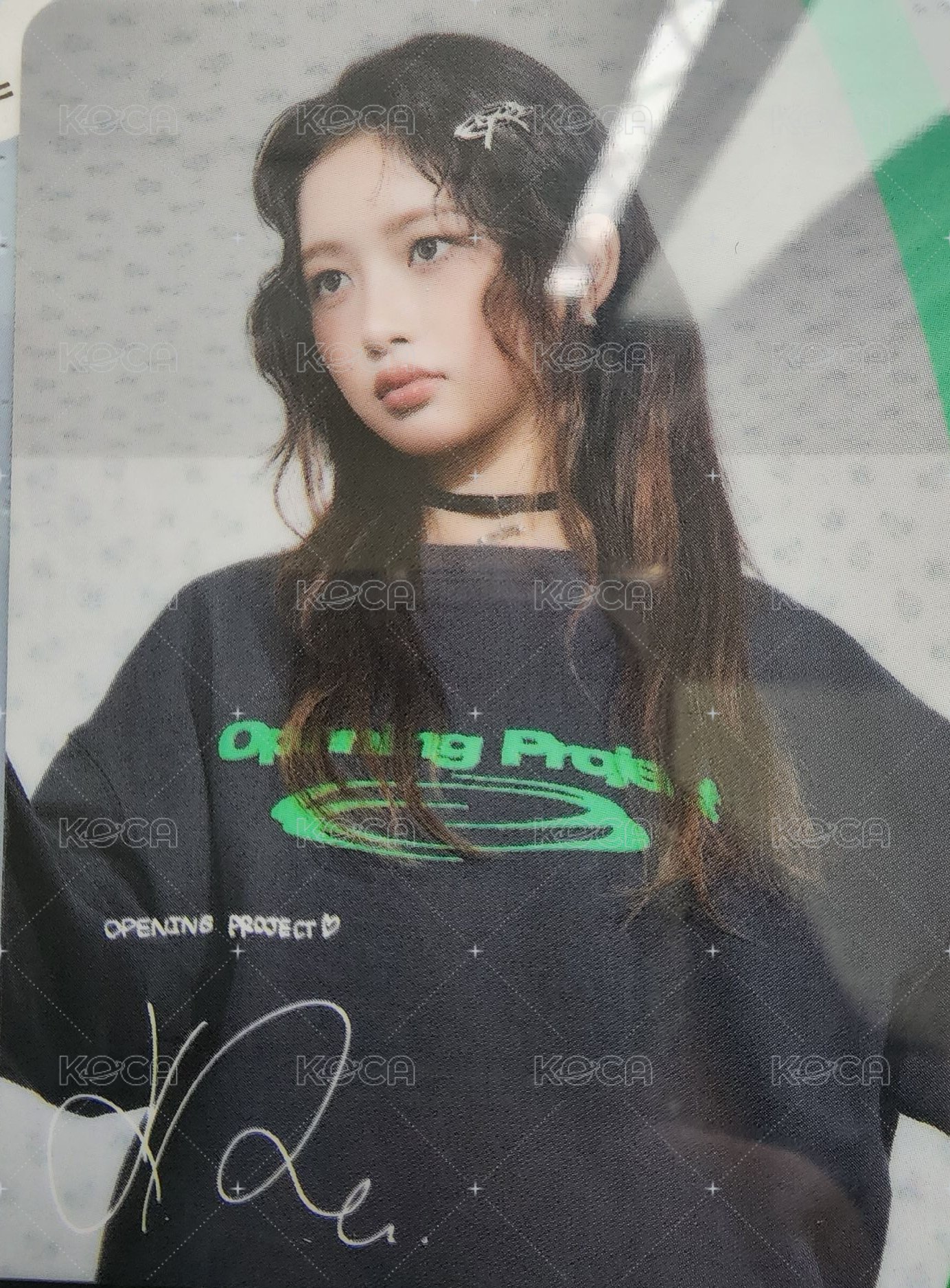 Opening Project 代言卡  背面