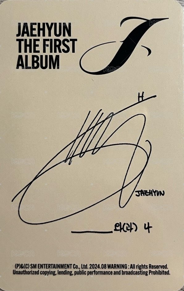 J 專輯卡 money clip ver. 背面