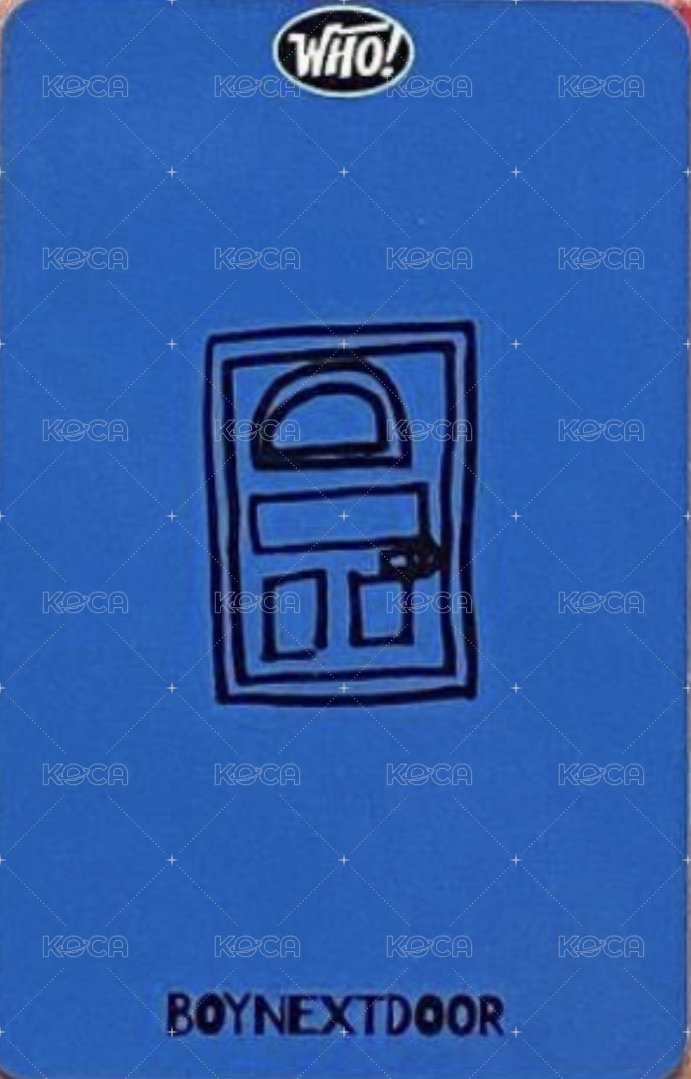 WHO! 打歌卡 出道3 背面