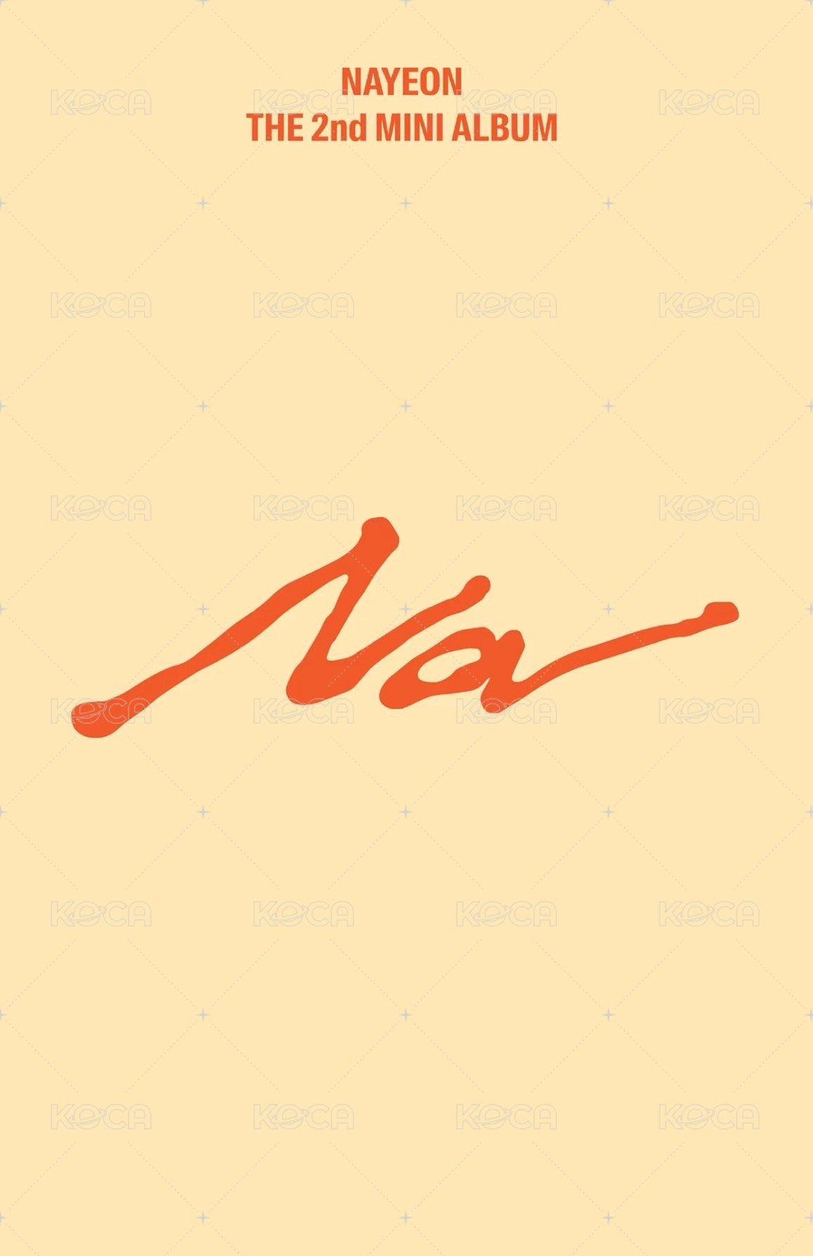NA wm 單封預售 特典卡  背面
