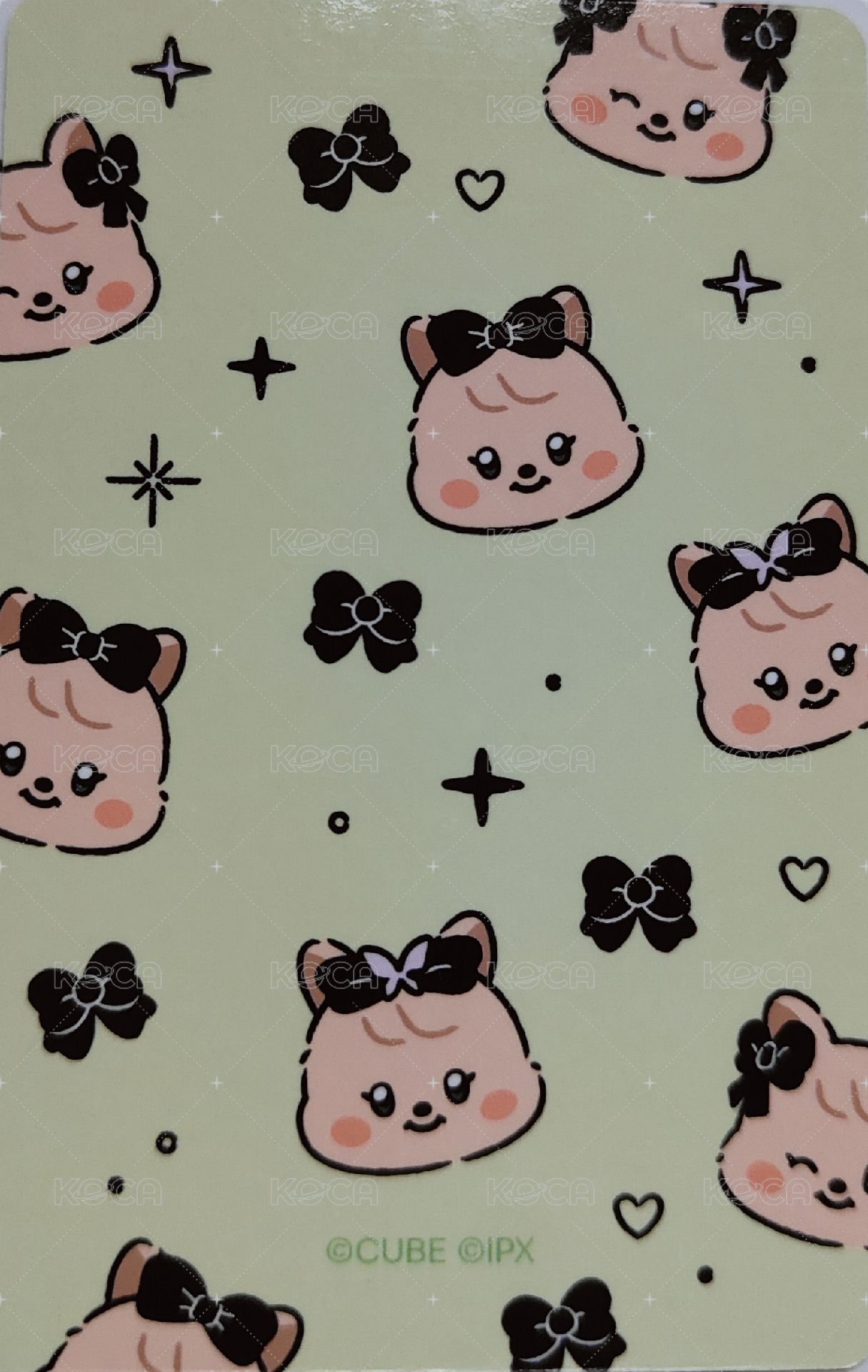 We are 滿額卡 蝴蝶結麵 背面