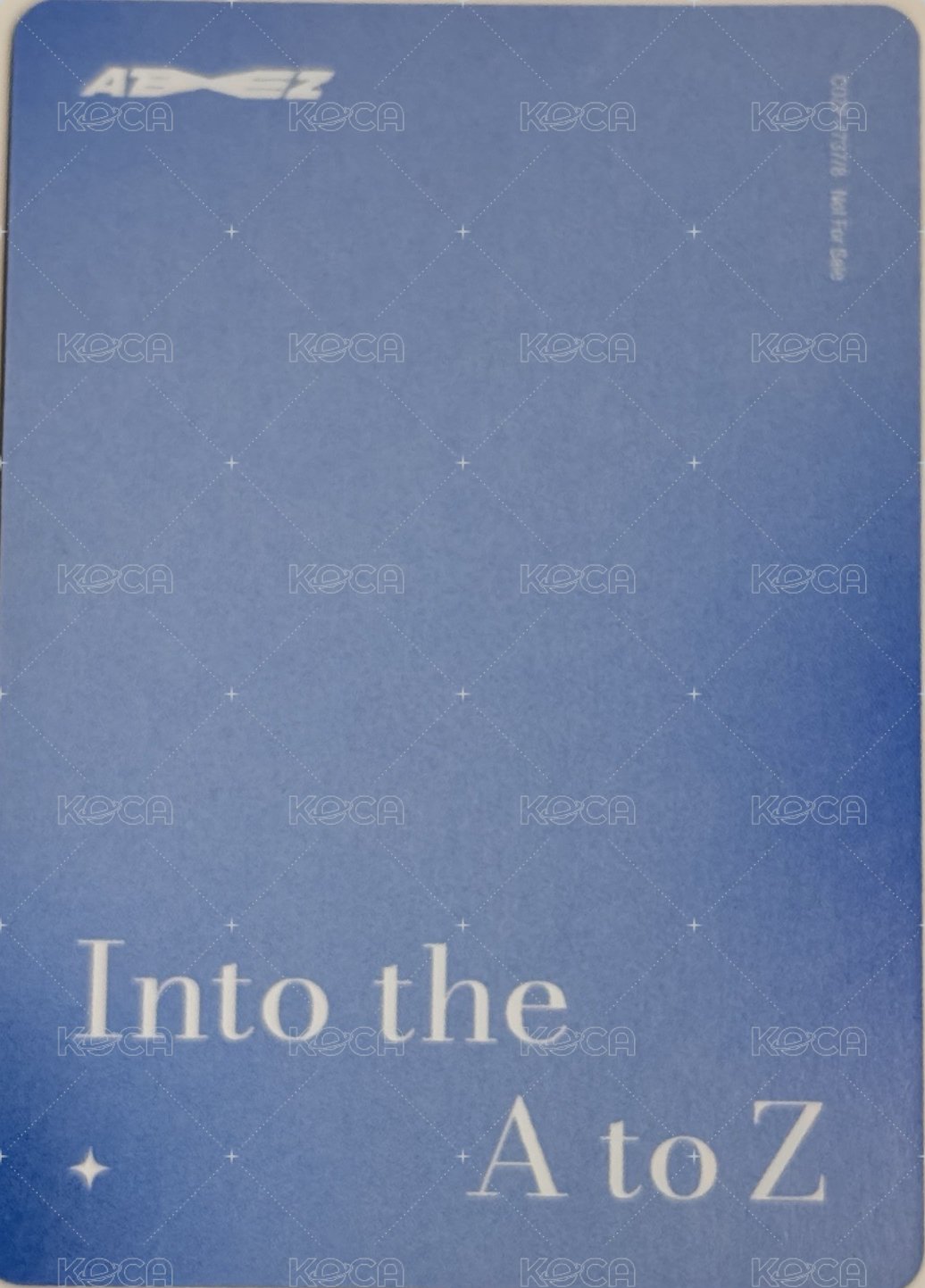 Into the A to Z 隨機卡 初回限定 背面