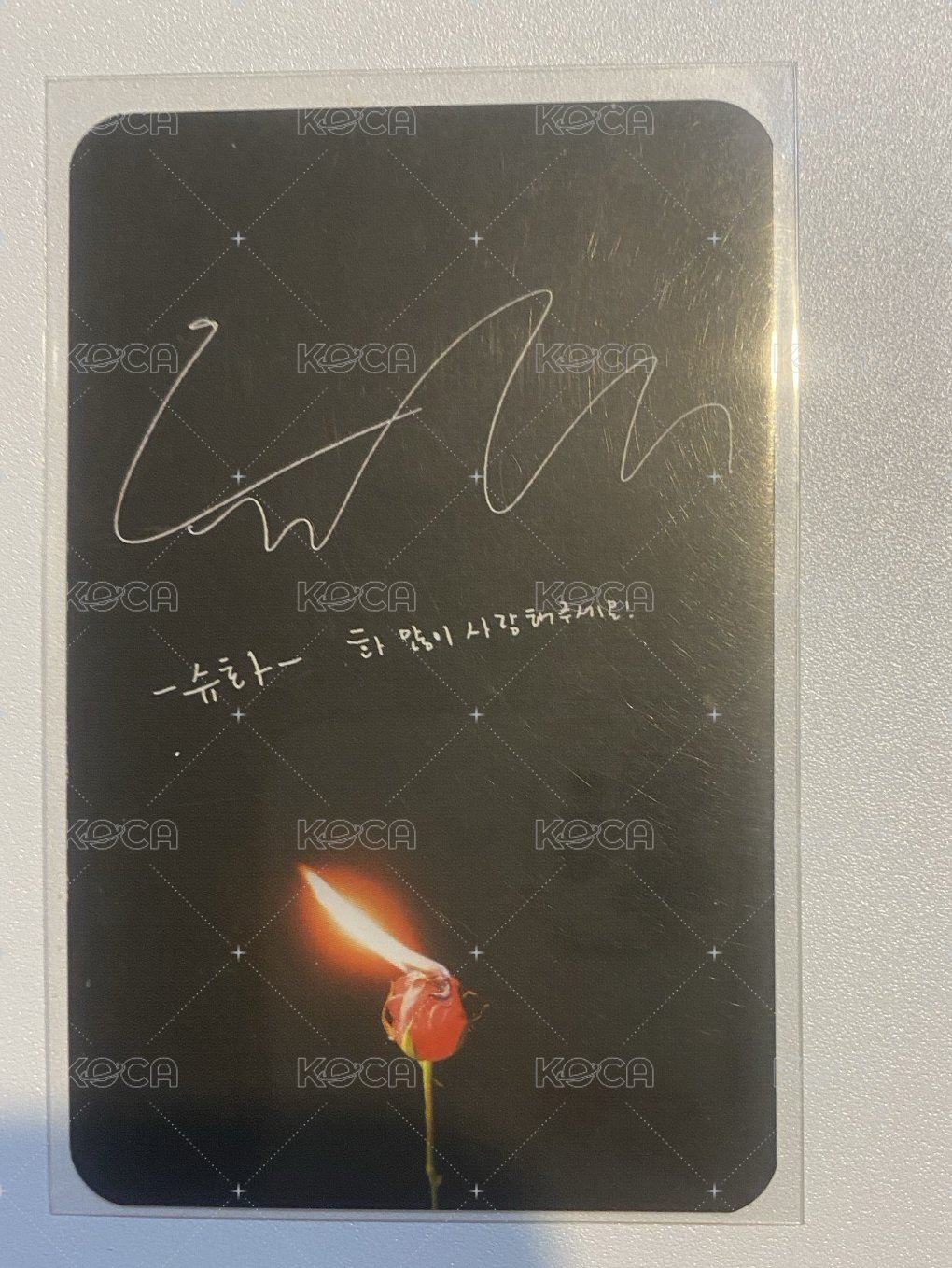 I BURN 專輯卡  背面