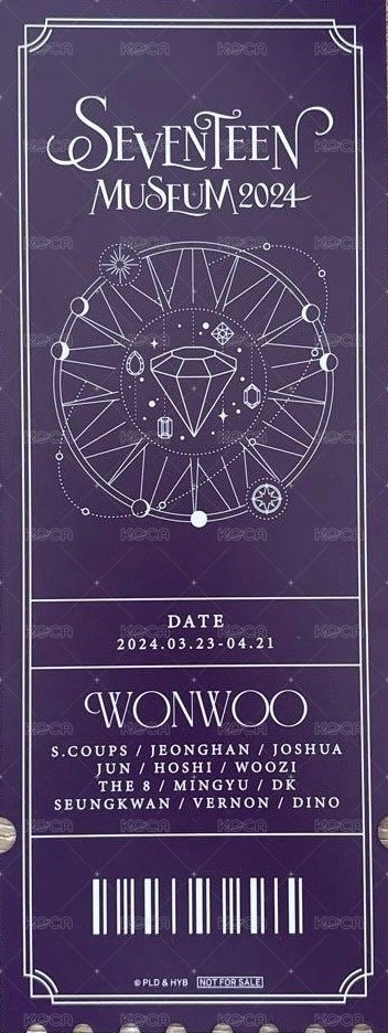 24‘博物館 入場卡 / 場限卡 1st Block  背面