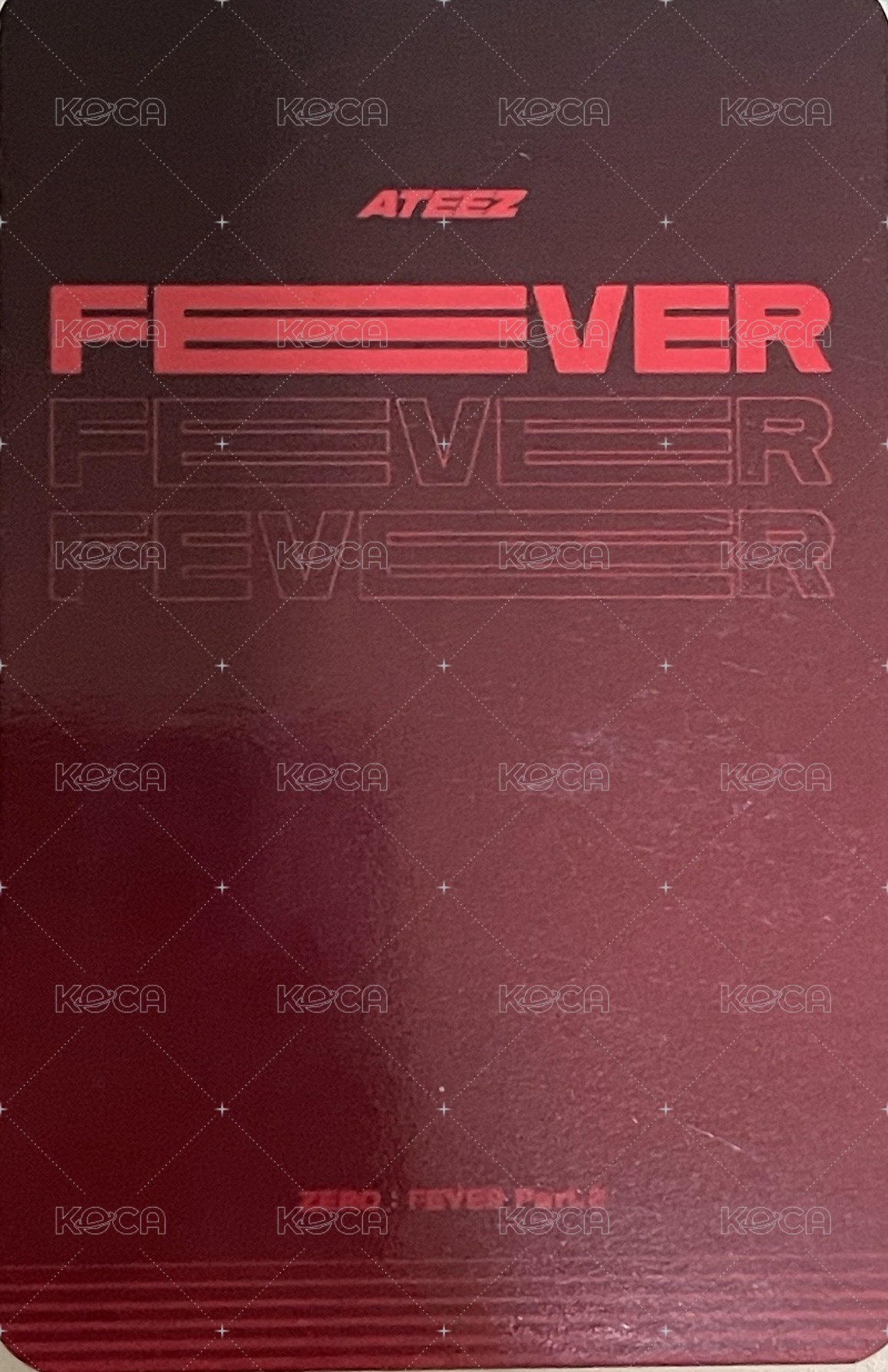 FEVER pt.2 jm 特典卡  背面