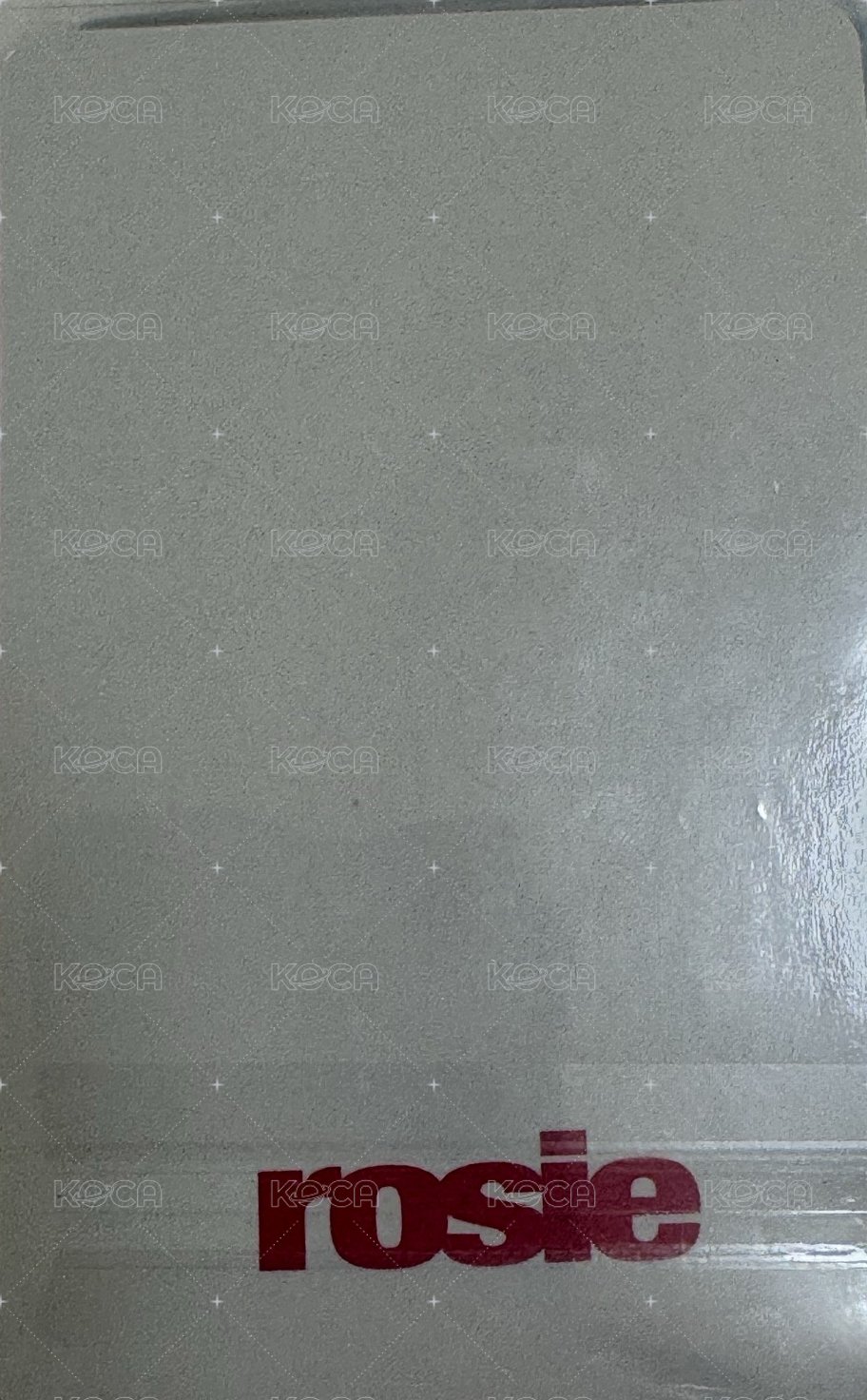 rosie 周邊卡 T恤卡 背面