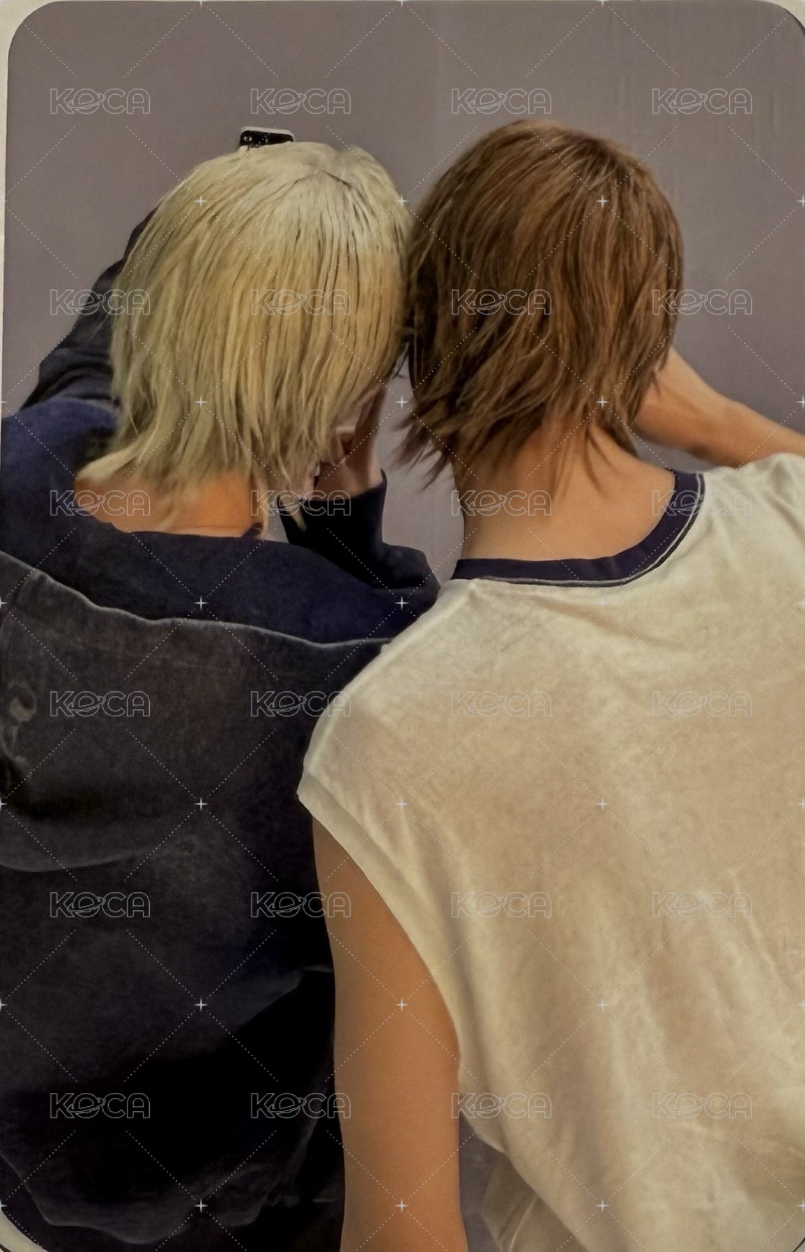 DUH 專輯卡 雙人卡 背面