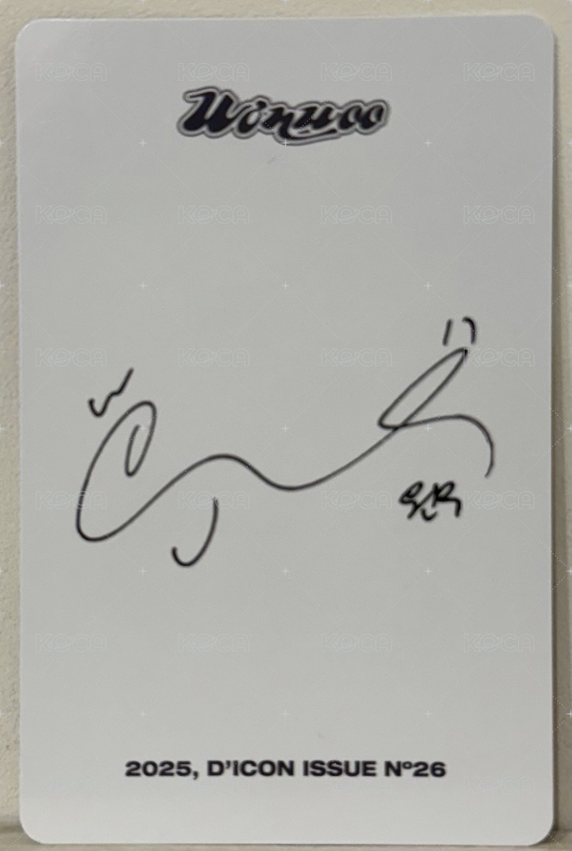 D社珉佑雜誌 D社 特典卡  背面