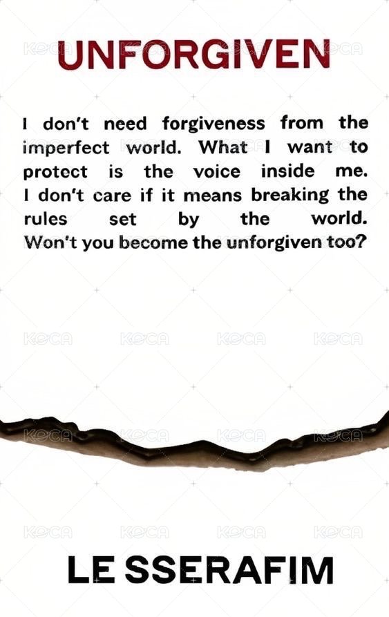 UNFORGIVEN 專輯卡 vol.1 專卡 背面