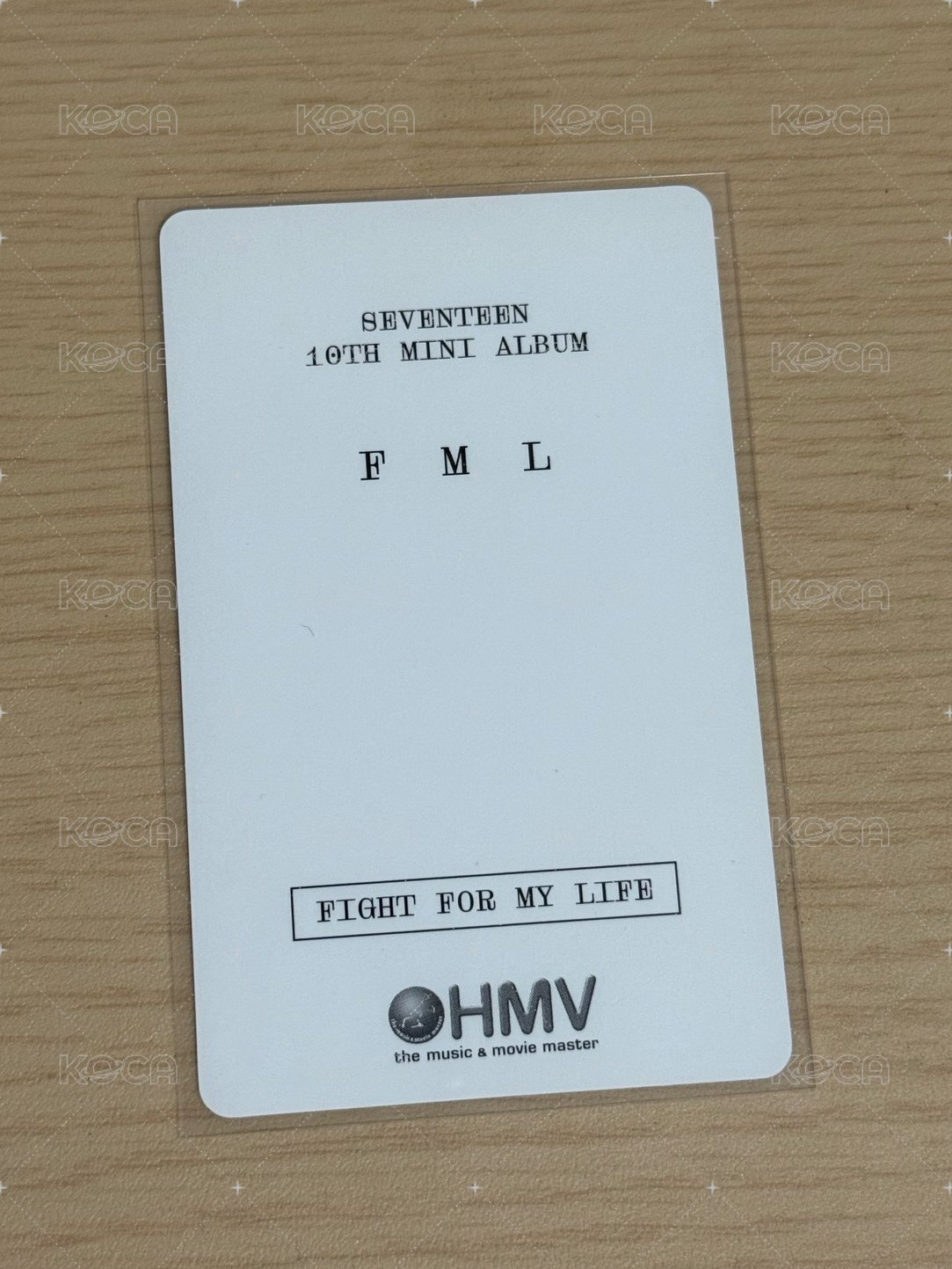 MINI10 hmv 特典卡  背面