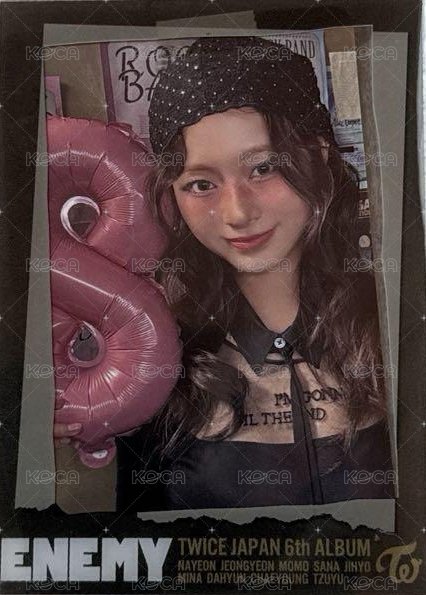 ENEMY JYP JAPAN 特典卡  正面