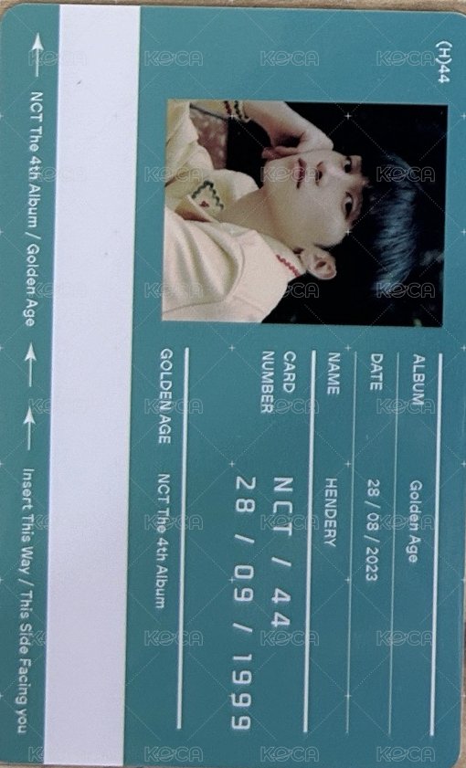 Golden Age 專輯卡  正面