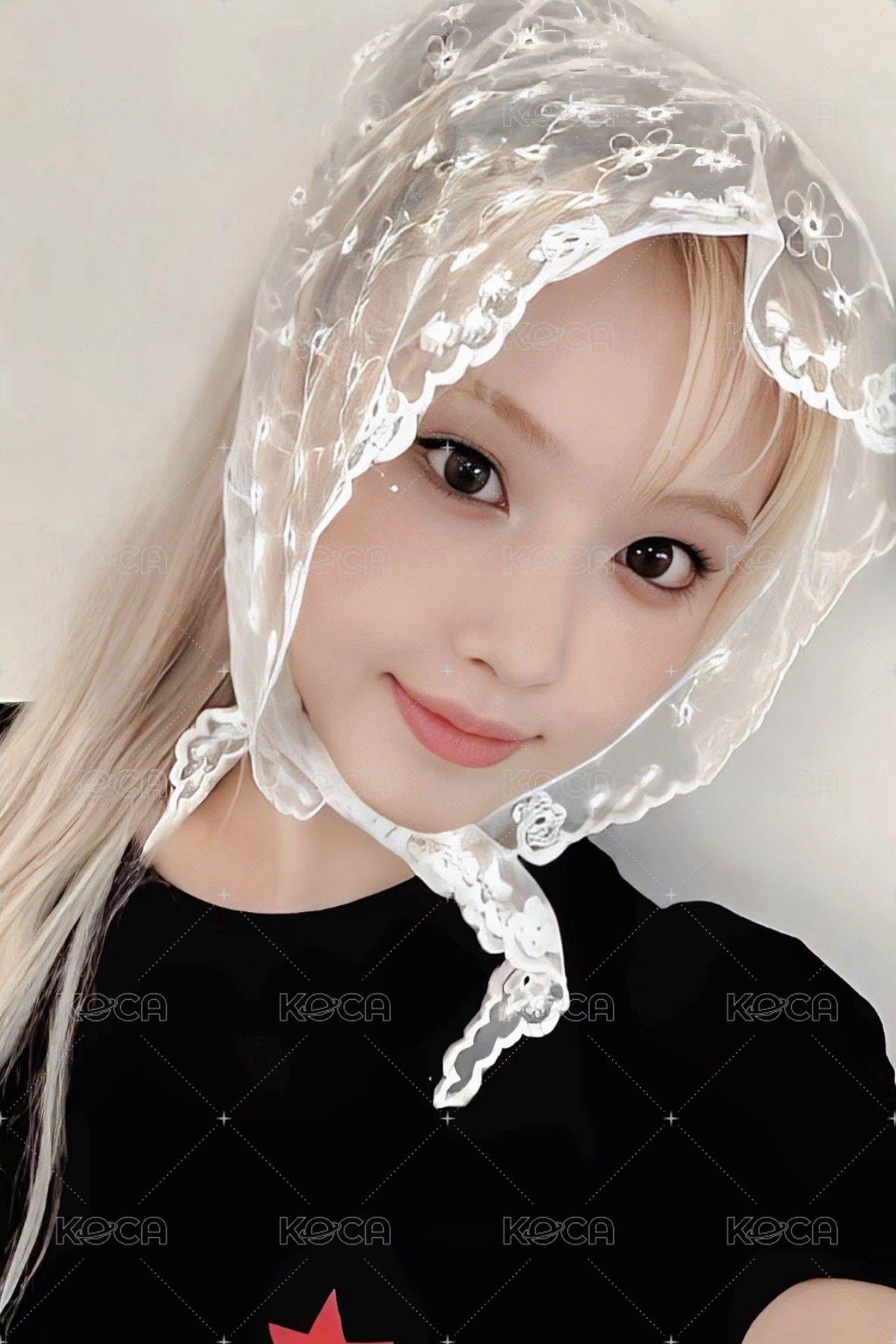 STICK OUT sw 線上 6.0 簽售卡 蕾絲頭巾 正面