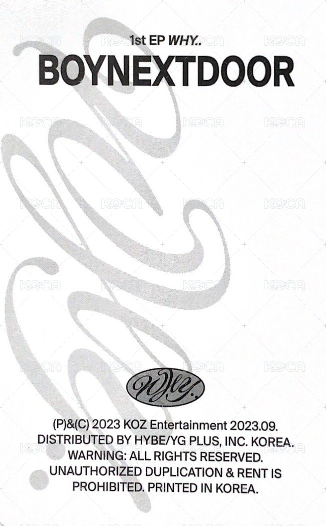 WHY.. 專輯卡 Moody ver. 背面