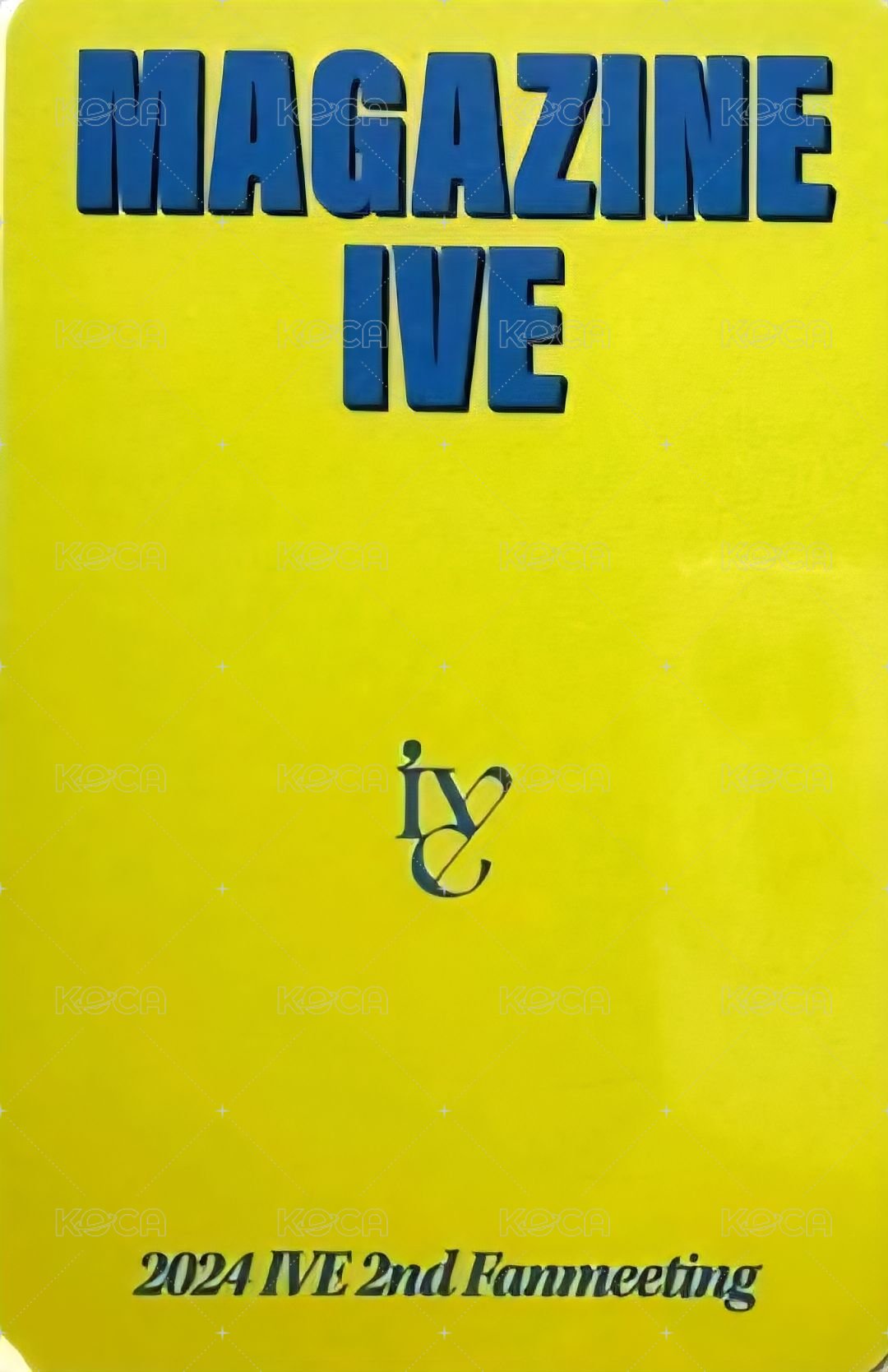24’FM MAGAZINE IVE 周邊卡 KIT 固配卡 背面