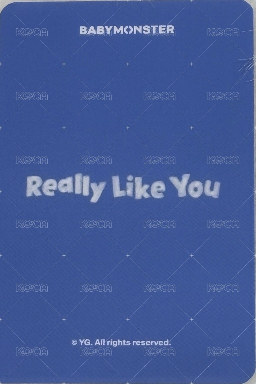 25’世巡 yg 周邊卡 MV幕後卡 Rora ver.B 背面