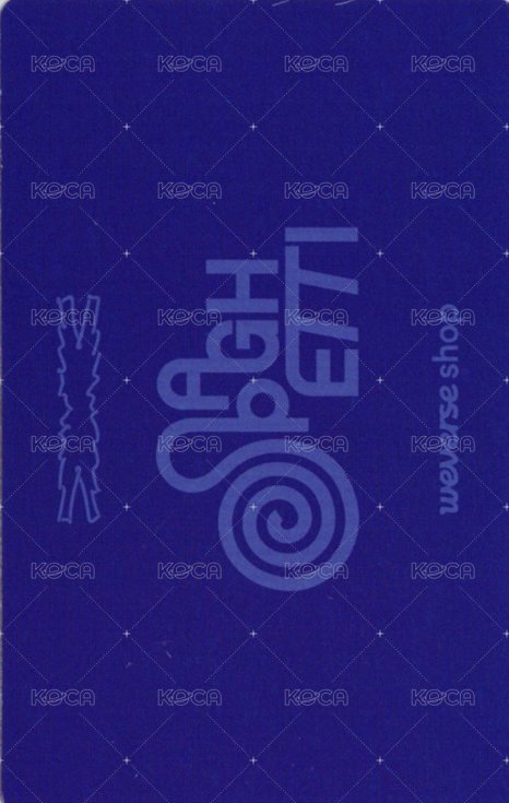 SPAGHETTI wvs 單封預售 特典卡 團卡 背面