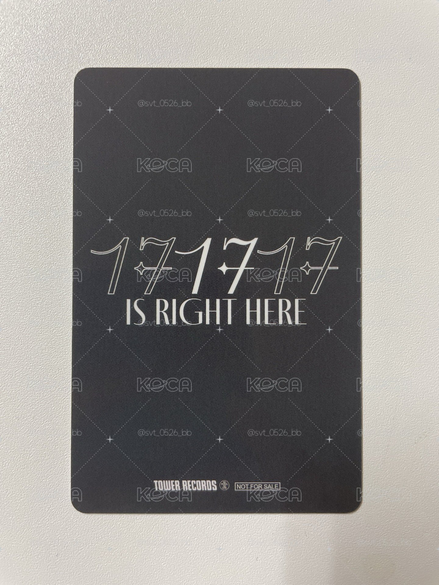精選專 17 is Right Here 塔店 特典卡-淨漢