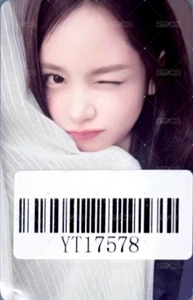 單一 kms v1 簽售卡 上海 正面