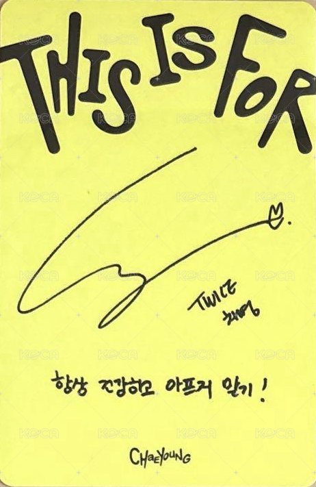 正規四 專輯卡 Polaroid ver. 黃版 背面