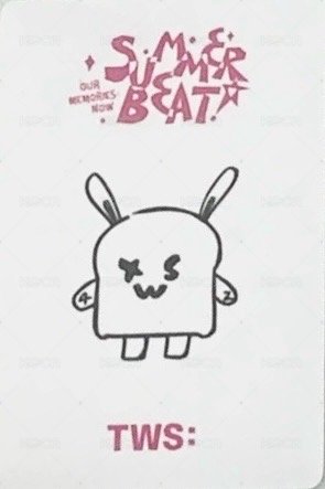SUMMER BEAT! yzy 粉色情書 特典卡  背面
