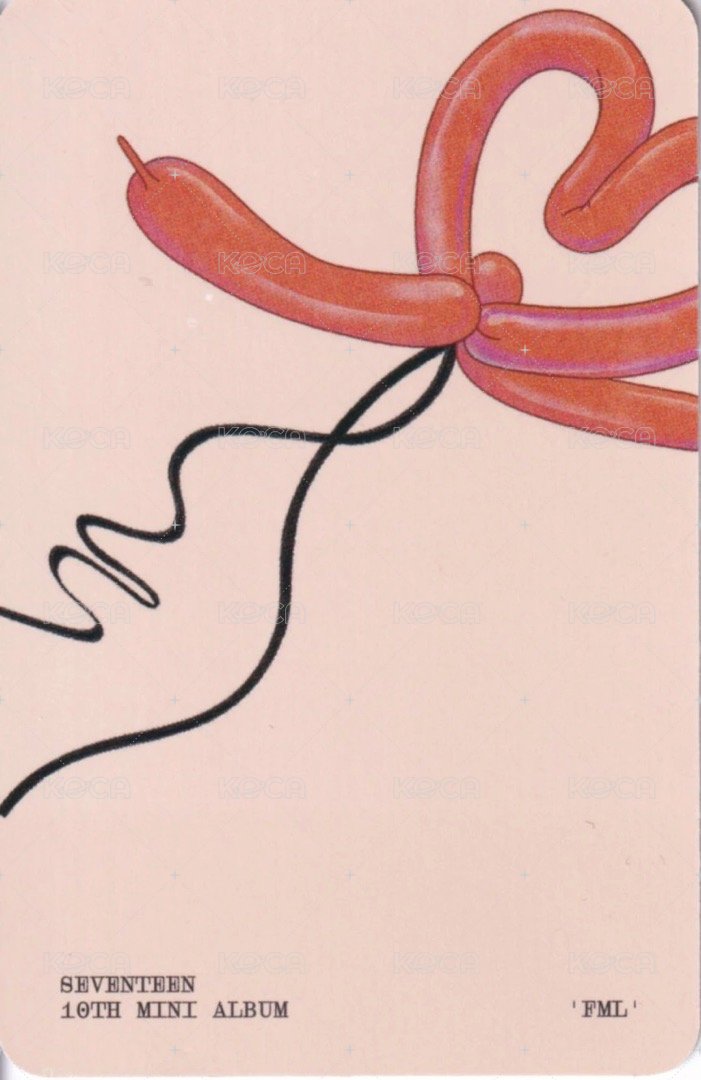 MINI10 專輯卡 ｜ CARAT Ver. 背面