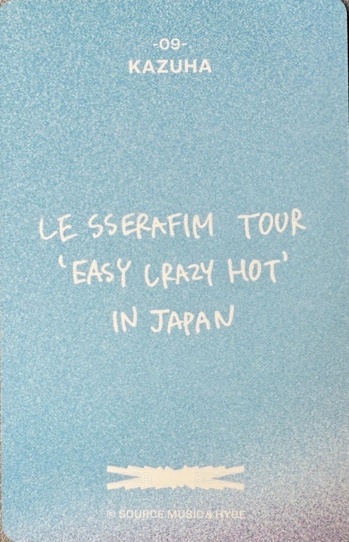 25‘巡迴 JP 隨機卡 09 背面