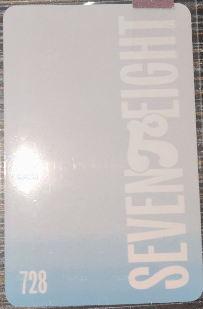 SEVENTOEIGHT 1st single   PDSR 專輯卡 PDSR 背面