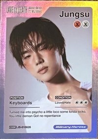 LXVE to DEATH 專輯卡 Trading card