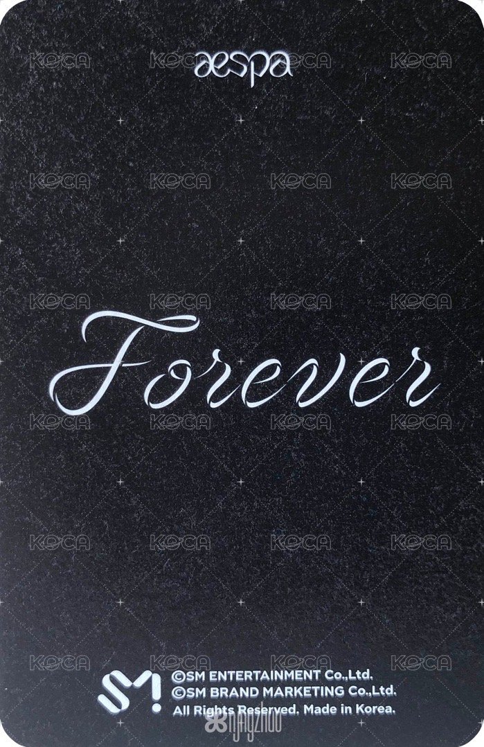 Forever 周邊卡 閃卡冬 背面