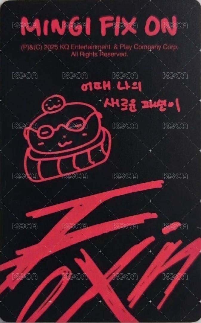 [MINGI FIX ON] : ALT ACC PACK 周邊卡 生日禮盒 背面