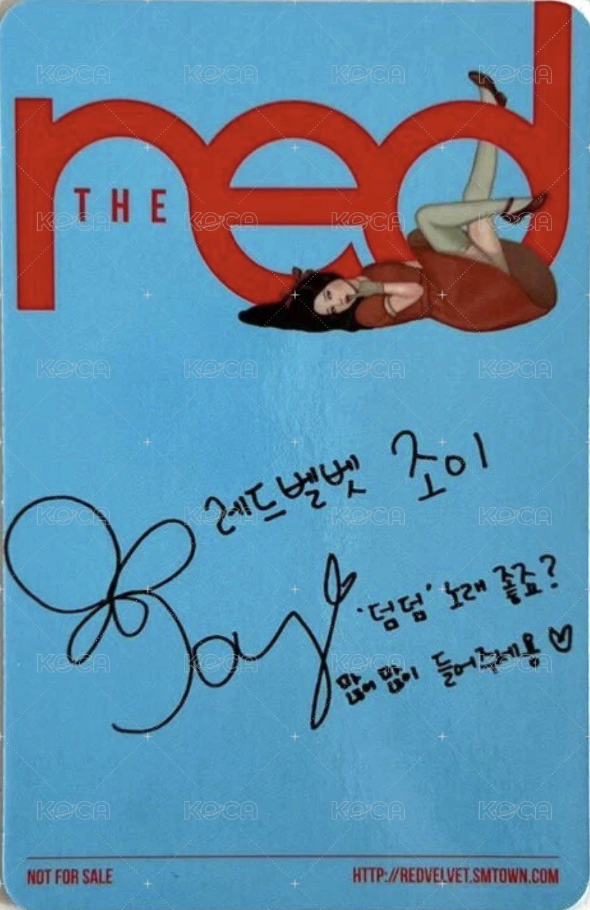 The Red 專輯卡  背面