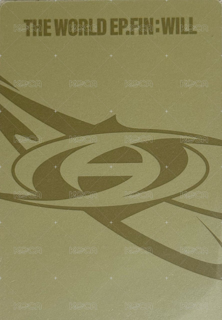 WILL 專輯卡 DIGIPAK ver. 背面