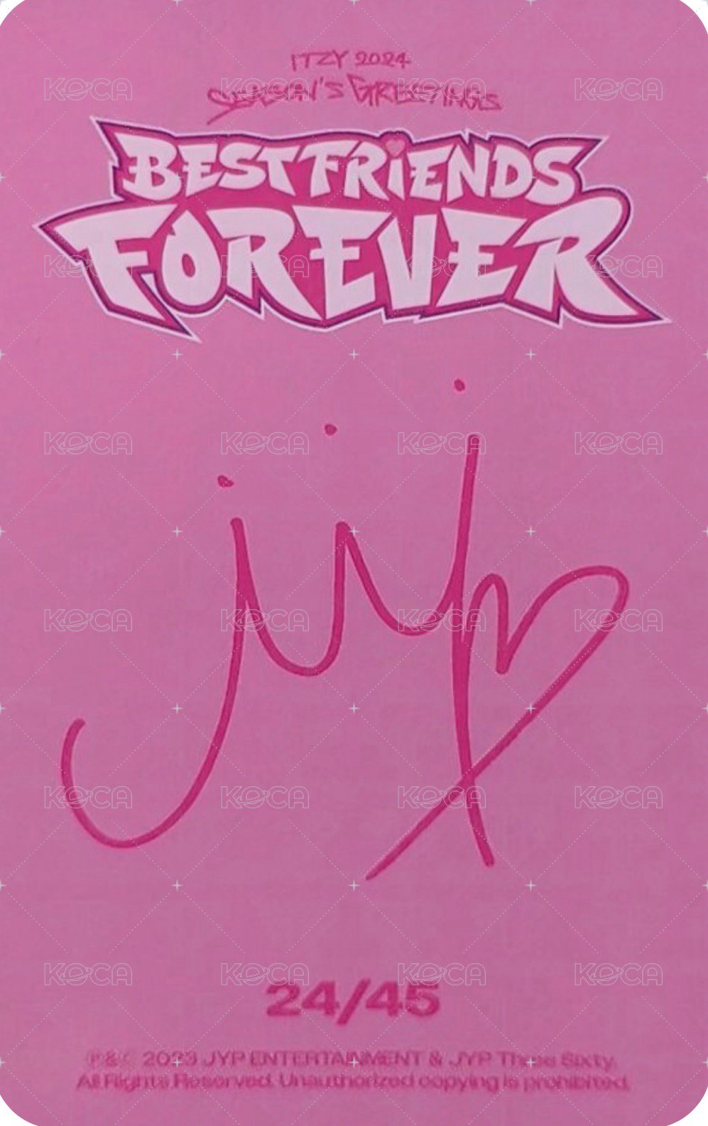 2024年曆 隨機卡  背面