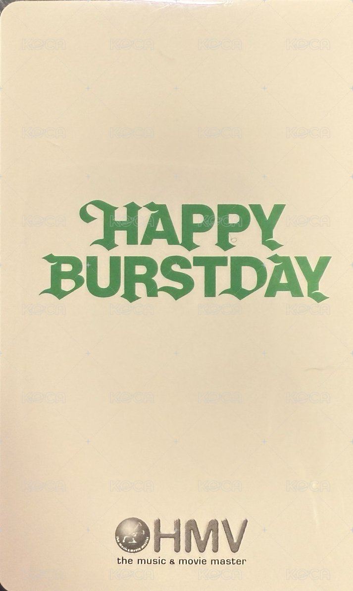 正五 hmv PB ver 特典卡  背面