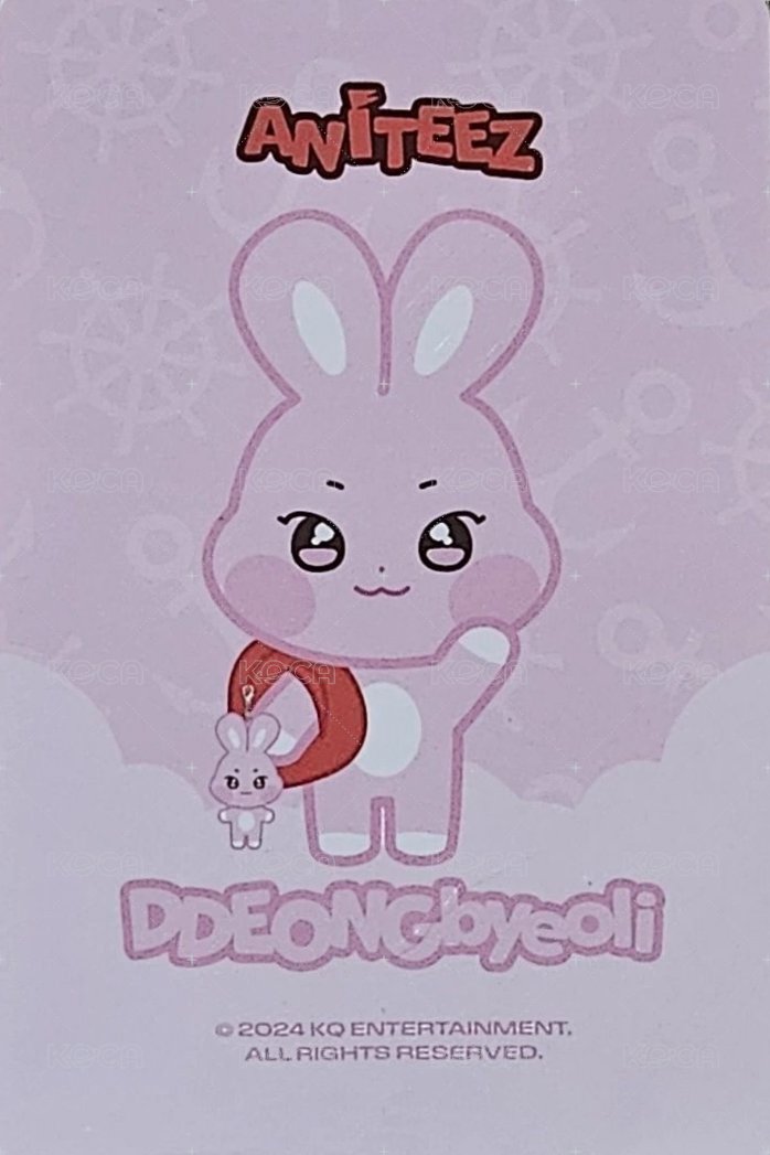 ANITEEZ IN ILLUSION 周邊卡 PLUSH KEYRING 背面