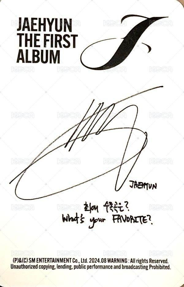 J 專輯卡 money clip ver. 背面