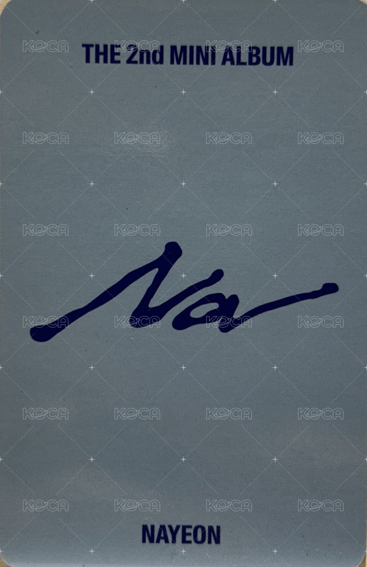 NA bdm 幸運卡  背面