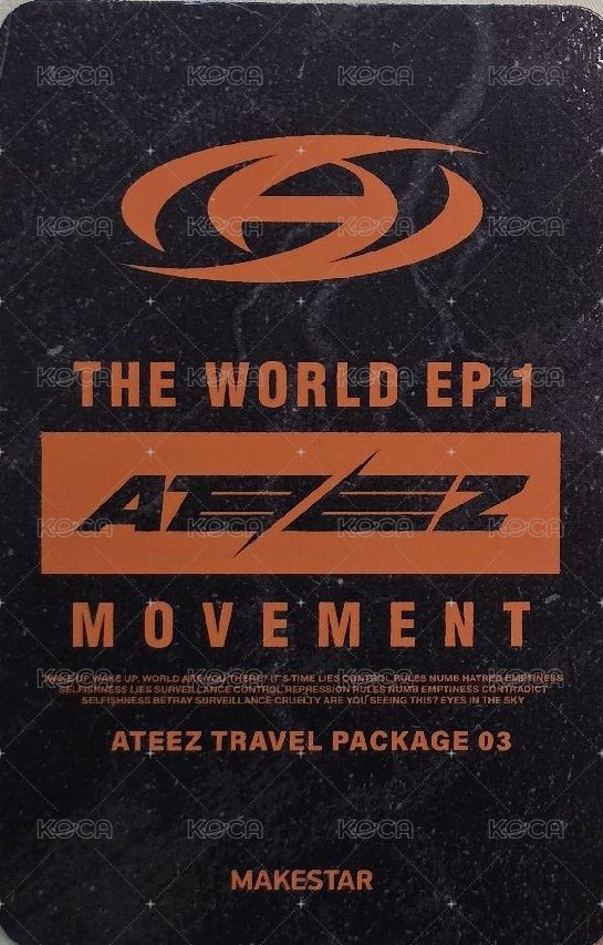 Movement ms 03 特典卡 Travel Package Toronto 背面