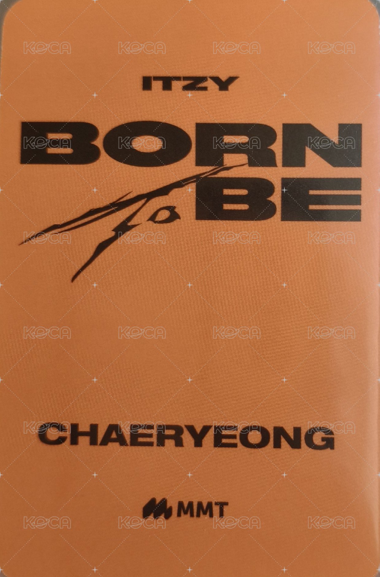 BORN TO BE mmt 1.0 簽售卡  背面