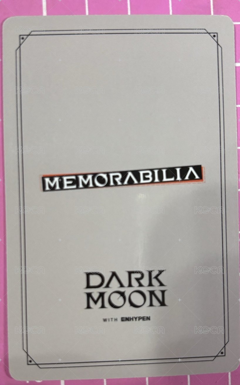 暗月特別專 yzy 特典卡  背面