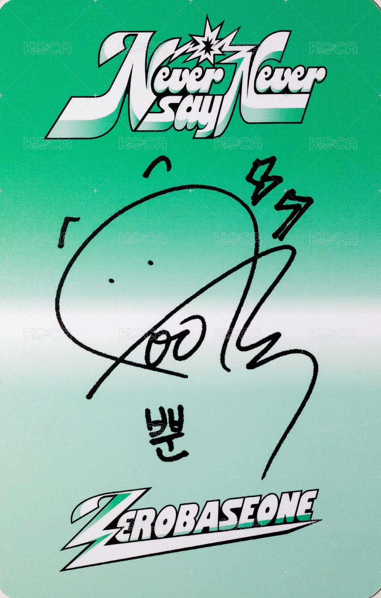 正規一 專輯卡 ICON ver. 背面