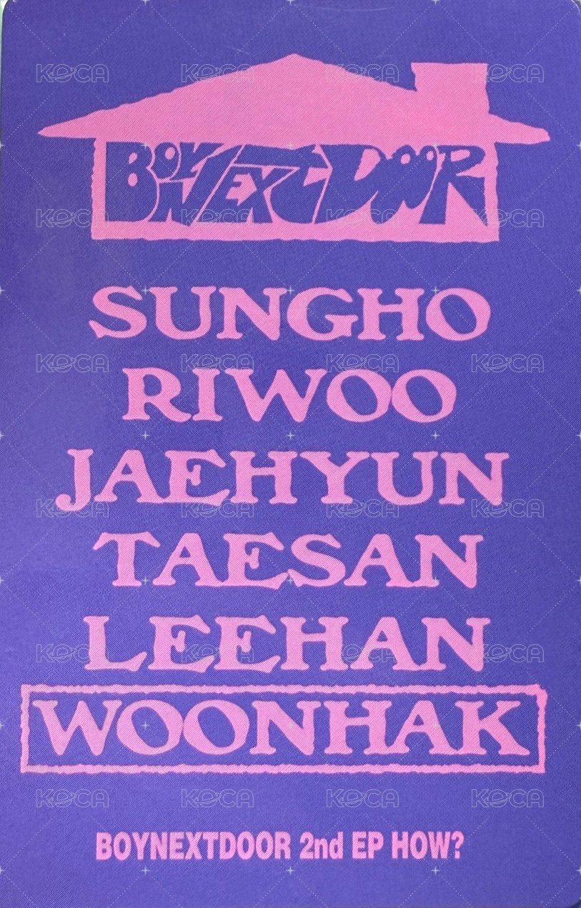 HOW? 專輯卡 Sticker ver. 6 背面