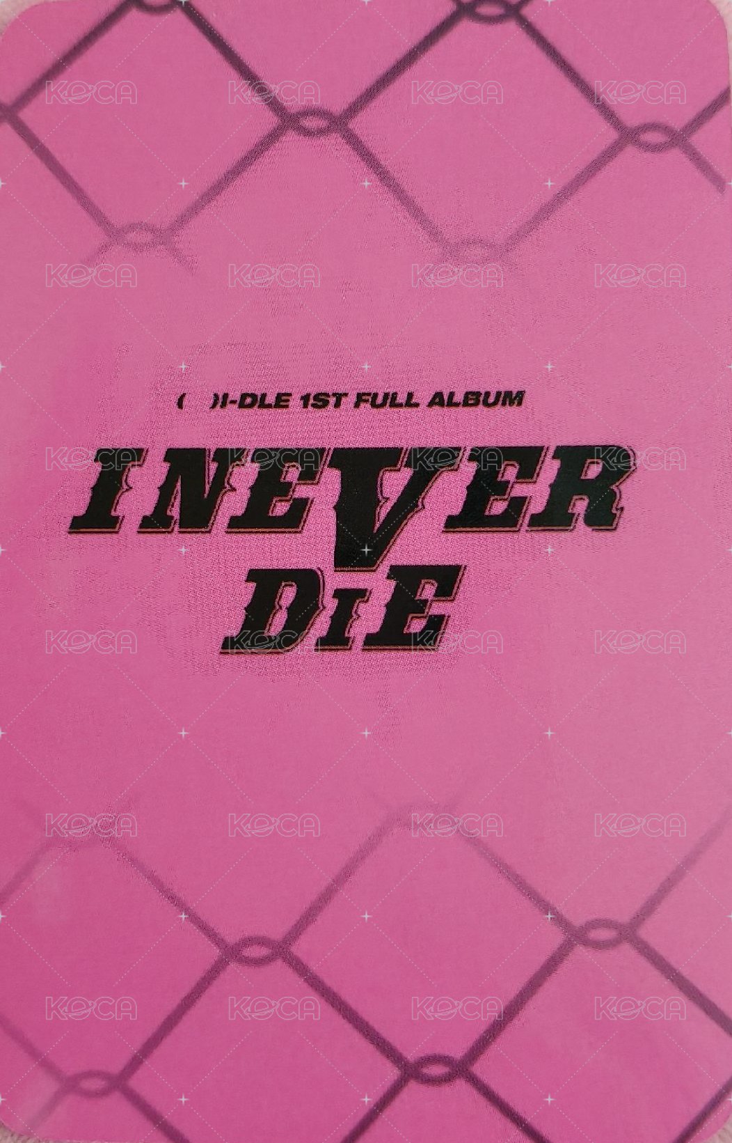 I NEVER DIE dmm 1.0 特典卡  背面